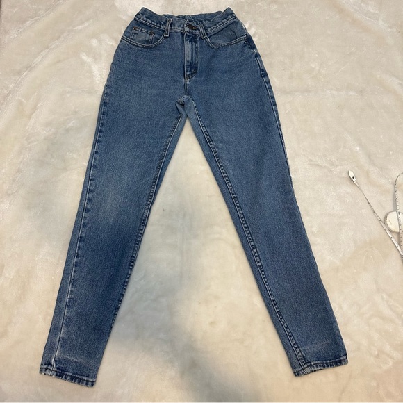 Vintage Lee Denim High Waist Mom Jeans USA Size 5 - Picture 3 of 14